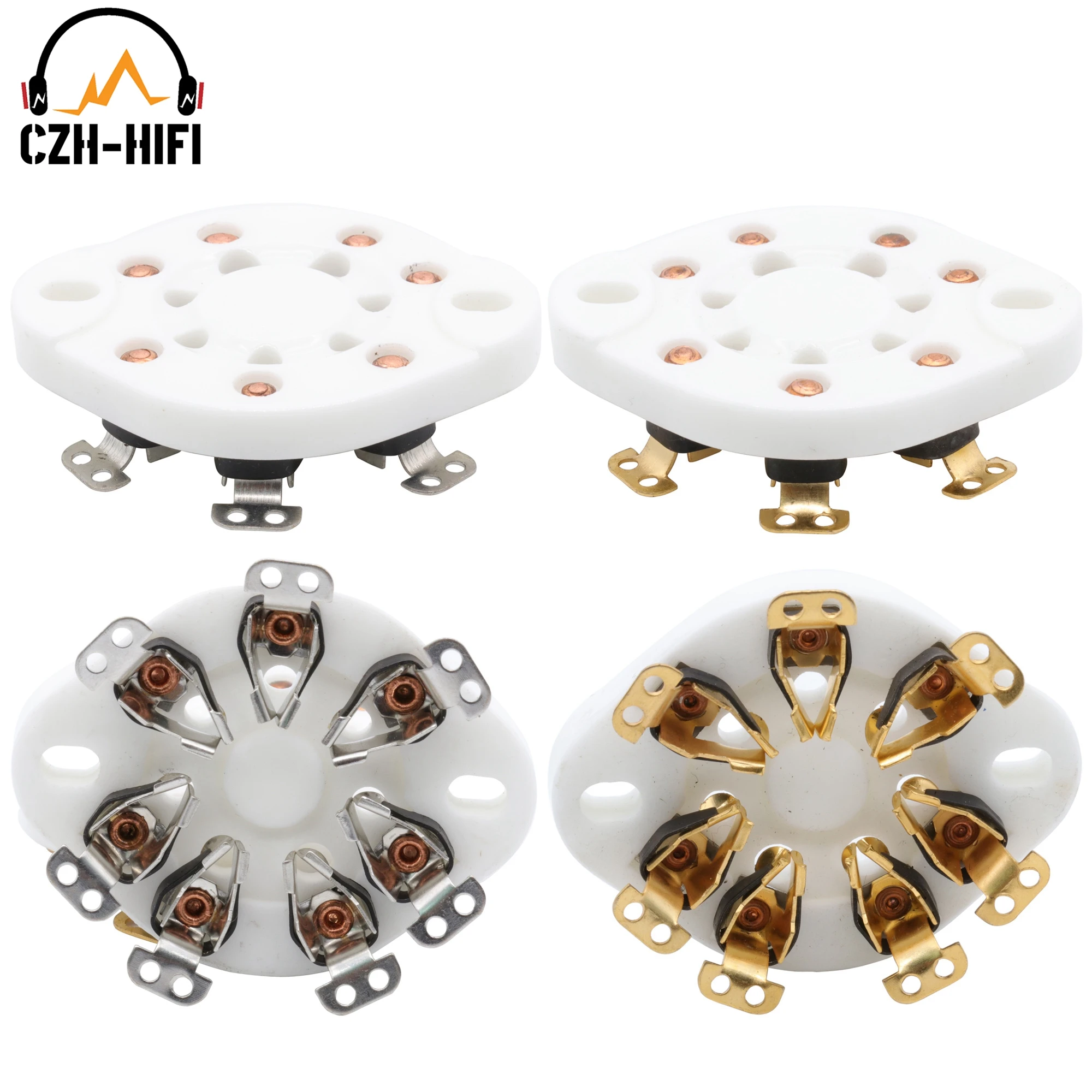 1pc 7pin Ceramic Tube Socket Valve Base For  FU-25 1625 6A6 826 832 Vintage Audio Amplifier DIY