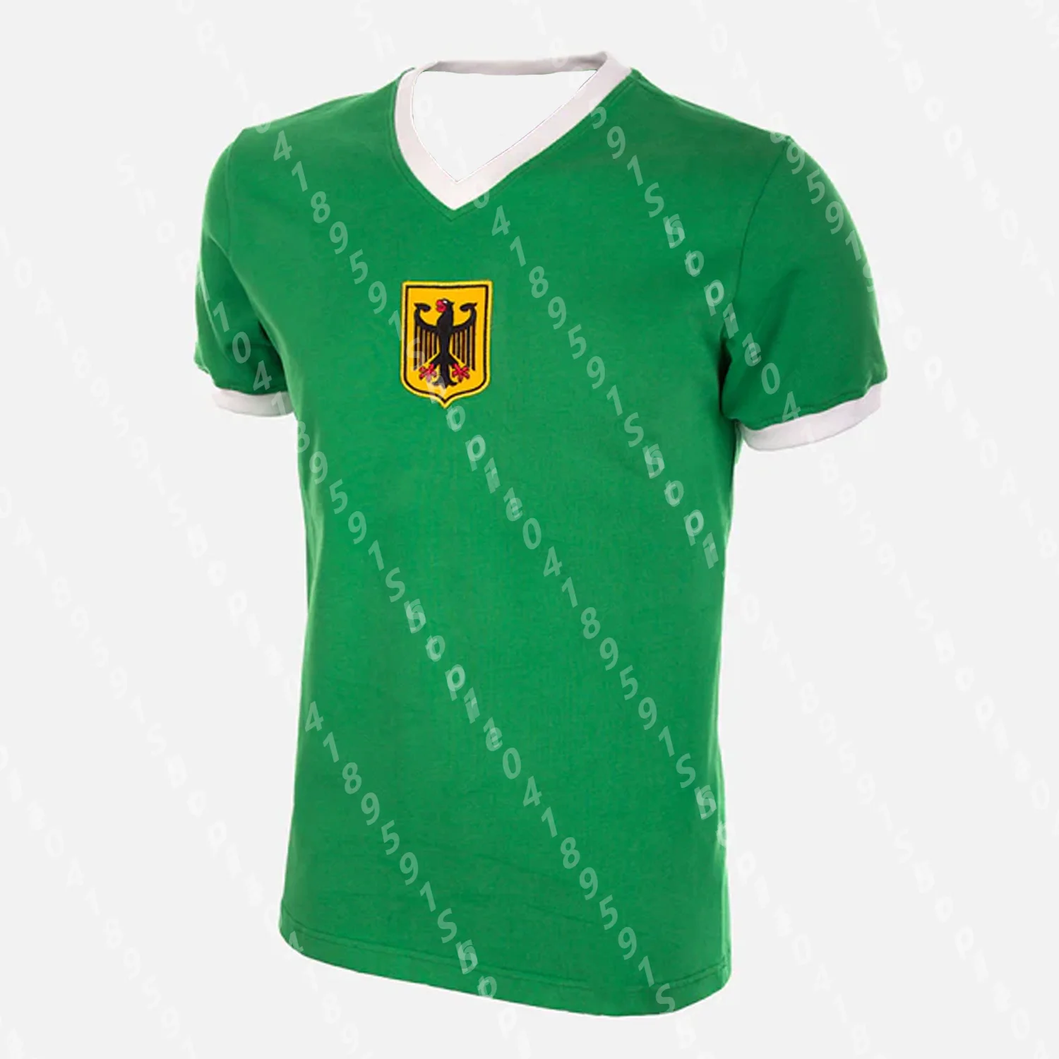 Vintage-Stil Deutschland Auswärtstrikot Fußballtrikot Mann Frauen Sport Komfort T-Shirt Sportprogramm Kind/Erwachsene 3D Mode T-Shirt 1970er Jahre