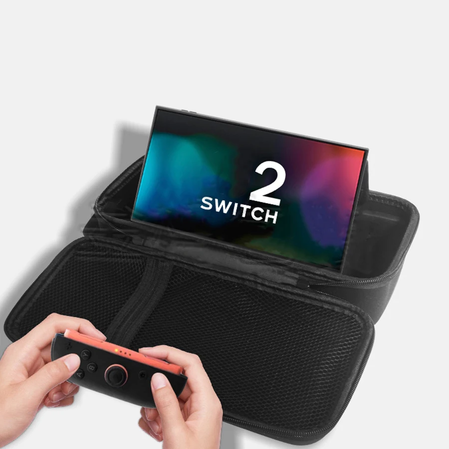2025New  For Switch 2 Storage Bag with OLED Protective Cover, Large Capacity Portable Hard Shell Bracket Bag