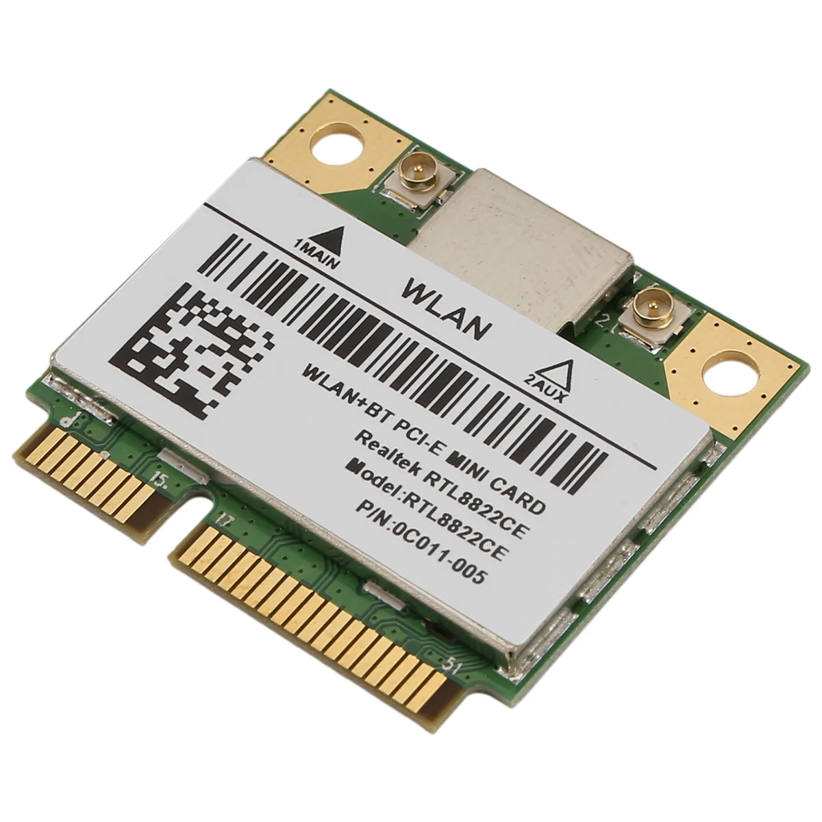 الجودة! RTL8822CE 1200Mbps 2.4G/5Ghz 802.11AC WiFi Card Network Mini PCIe Bluetooth 5.0 يدعم الكمبيوتر المحمول/الكمبيوتر الشخصي Windows 10/11