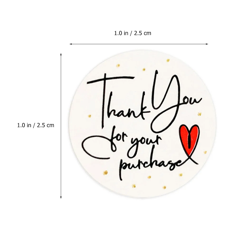 

500pcs Decorative Label Stickers Gift Festival Stickers Waterproof No Residue Easy Removal For Notebook Furniture