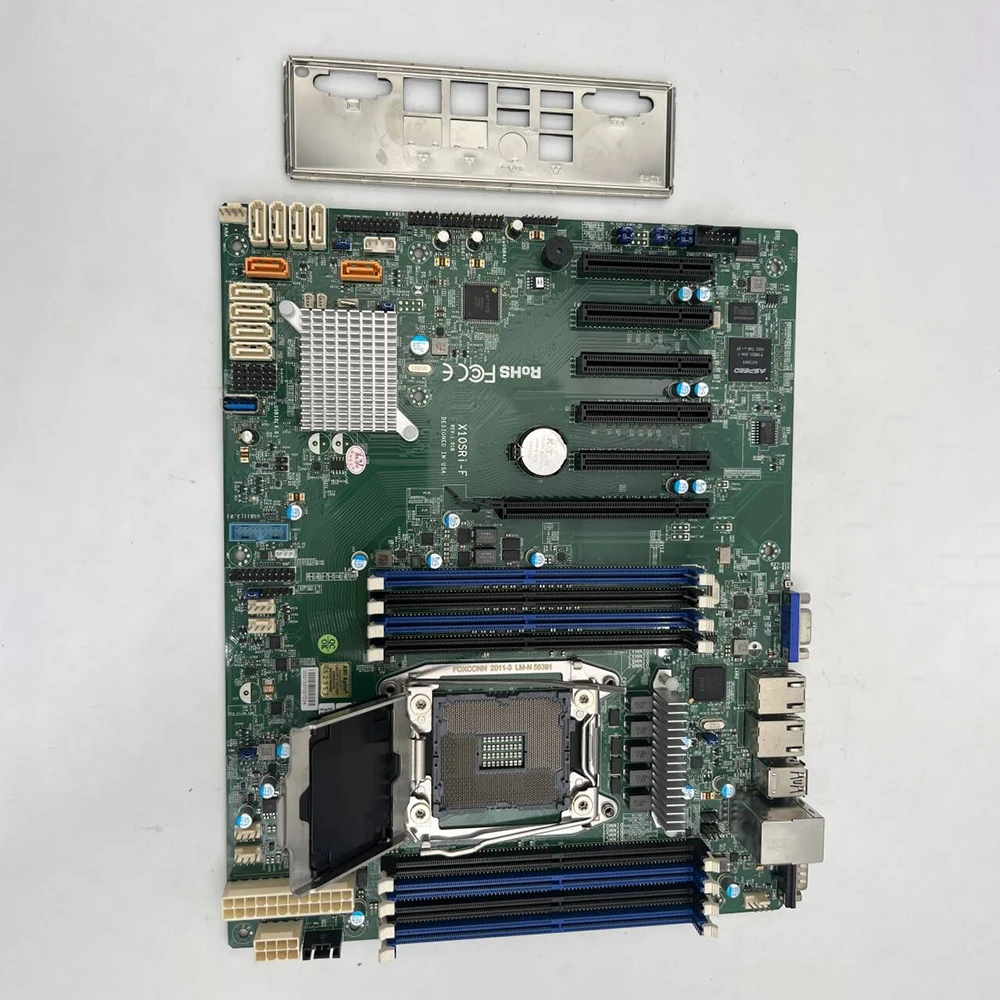 For Supermicro High Performance Motherboard LGA2011 E5-1600/2600 V3/V4 Family DDR4 ECC i350-AM2 Dual Port GbE LAN X10SRi-F