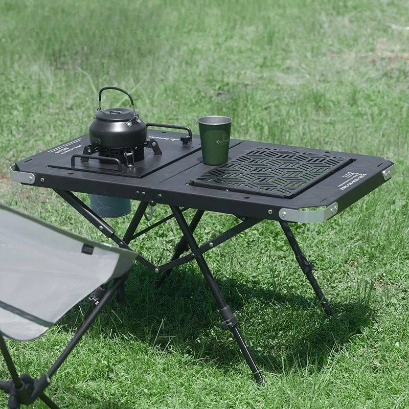 IGT Table 2-Unit Folding Table IGT Aluminum Alloy Portable Table Outdoor Lightweight Tactical Camping Table New