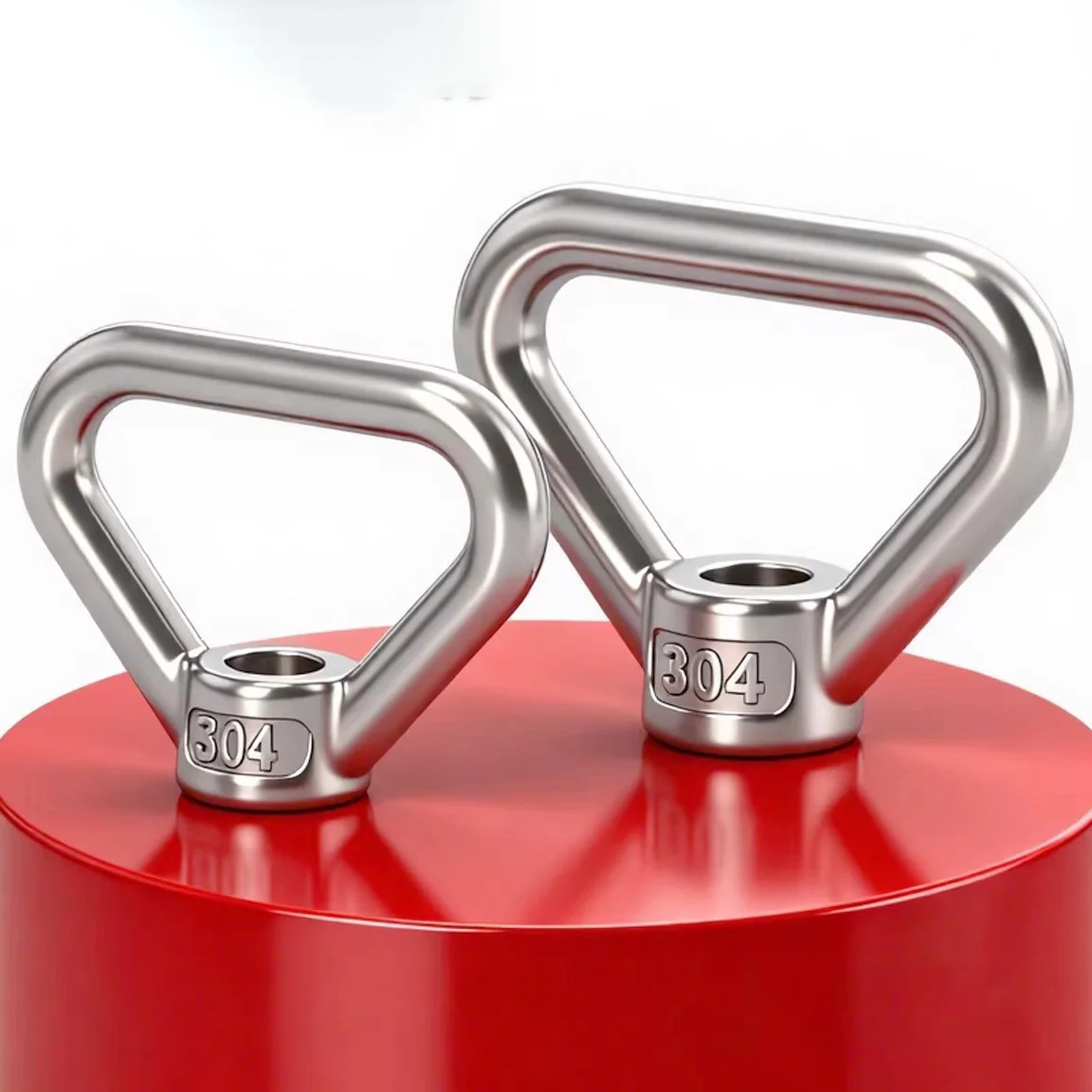 1Pcs Lifting Eye Nuts M8 M10 M12 M14 M16 M20 M24 Triangle Shape Nut Fastener for Home Repairs Rope Fitting