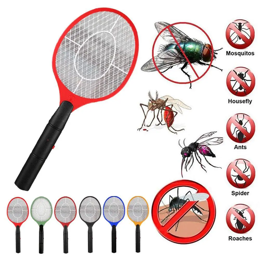 Mosquito Swatter Cordless Battery Power Electric Fly Mosquito Swatter Bug Racket Insects Killer