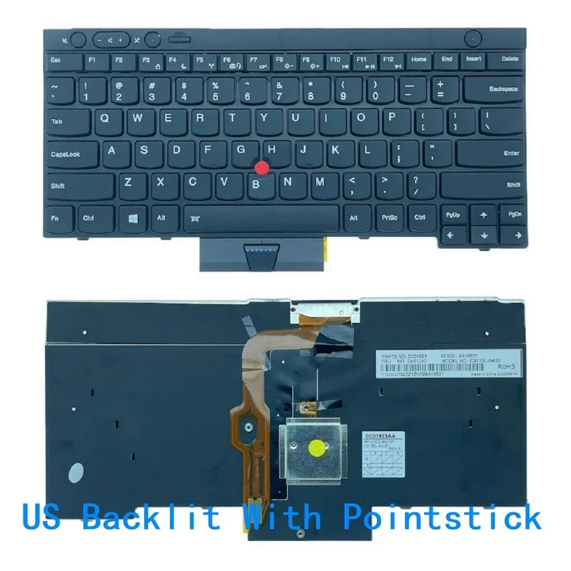Replacement Backlit Laptop Keyboard US RU SP LA TH For Lenovo ThinkPad T430 T530 W530 X230 L430 Notebook PC