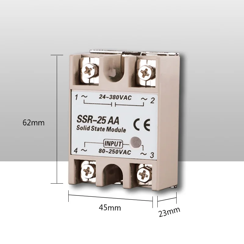 Relay Solid State Ssr Rele 220V Module Modulo Voltage Smart 24V Relè Switch Contactor Reley Heatsink 40 10A 40A Din 25A Ssd 40Aa