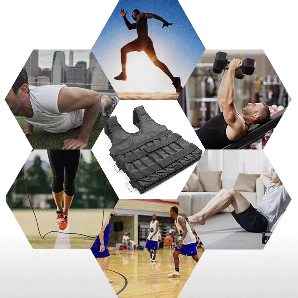 

Weighted Vest Weight-bearing Vest Oxford Cloth Running Vest Weight Training Vest Weight Loading Vest for Fitness Sports