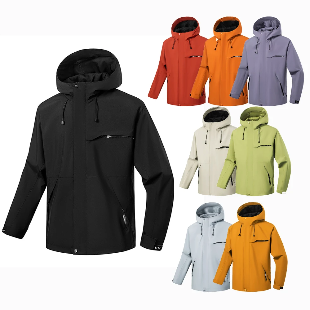 Women's Waterproof Hardshell Jacket Spring Hiking Running Camping Windbreaker Unisex Windproof Outdoor Sports Trekking Coat