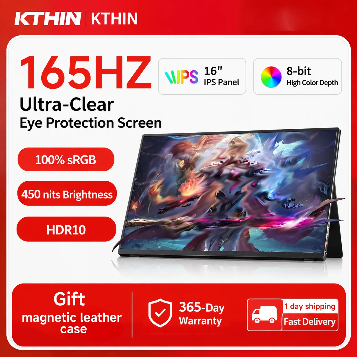 Monitor portátil KTHIN 16″ 165Hz