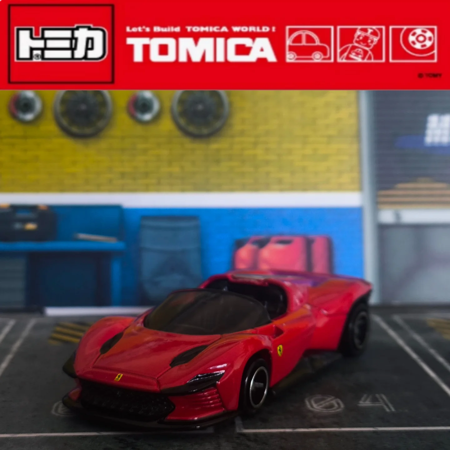 

Takara Tomy Tomica No.46 Ferrari Daytona SP3 Casting Static Alloy Car Vehicle Diecast Metal Mode Collection Display Boy Toy Gift