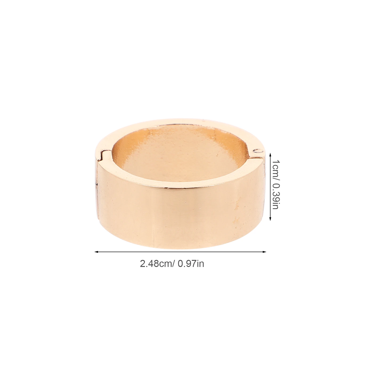 Anillos de carpeta de calendario de aleación de Zinc, cierres de encuadernación que se pueden abrir, Clips de hojas sueltas, anillos de papel pequeños para manualidades, Clips de anillo, 10 Uds.