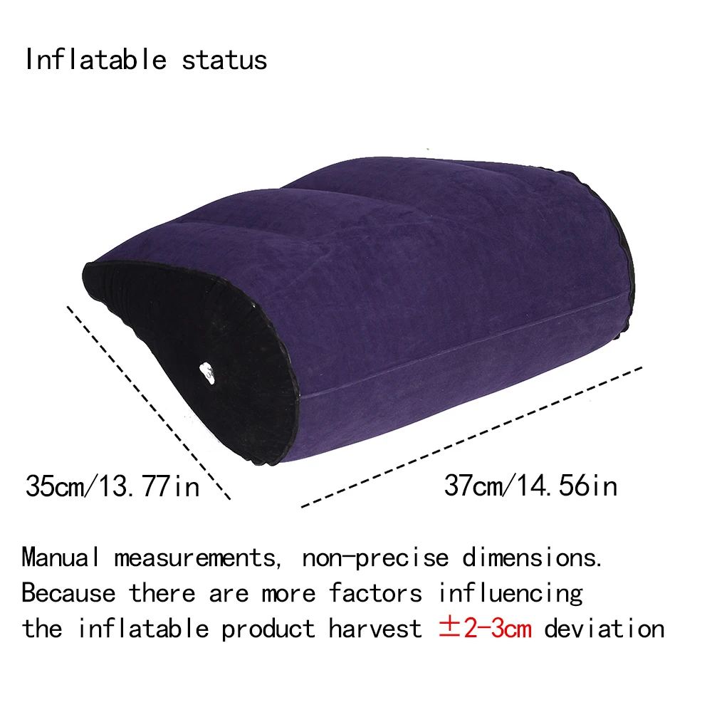 Inflatable PVC sex Posture Auxiliary Pillow Triangular Soft Mattress Semi-cylindrical Inverted Dildo Vibration Bar Accessories view 2