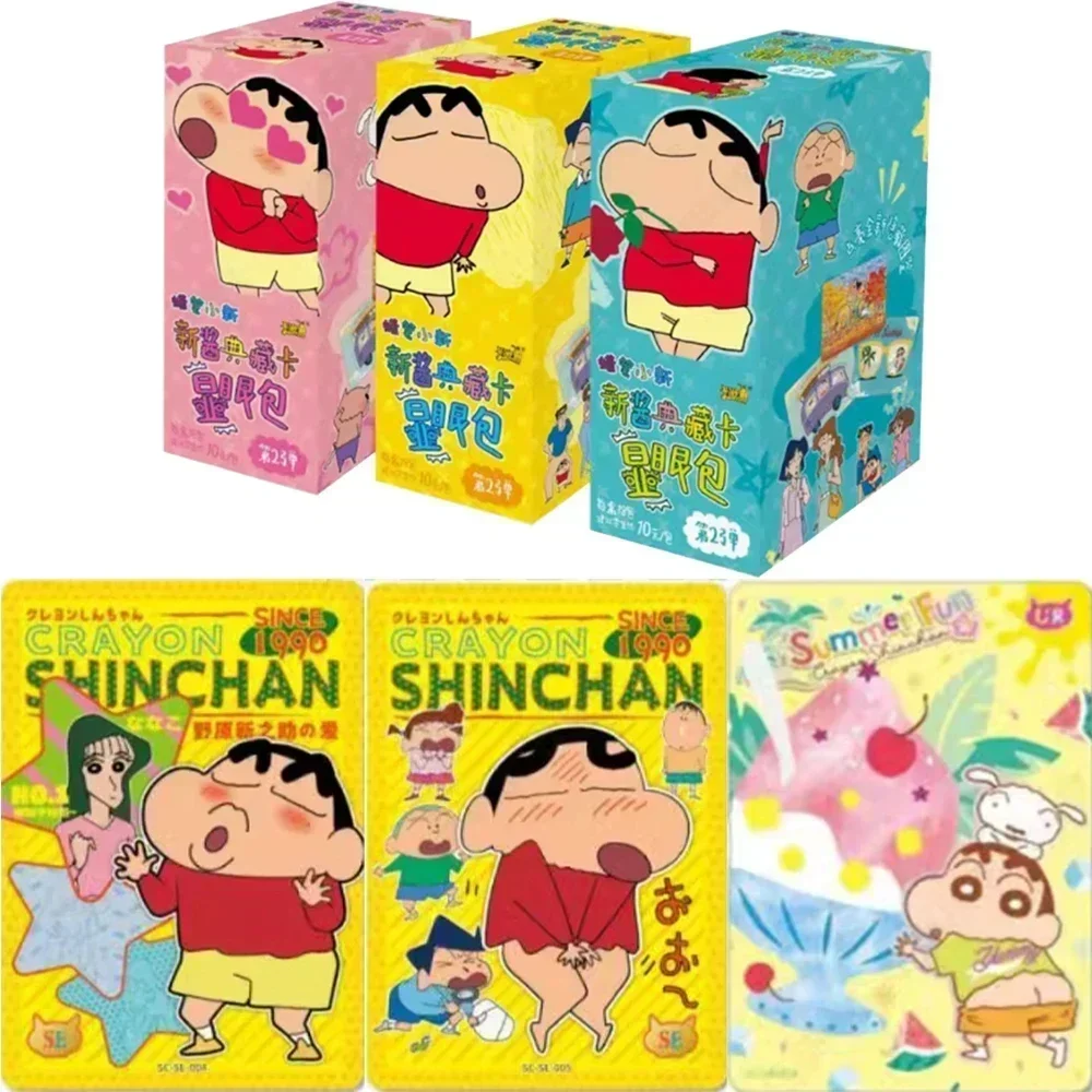 KAYOU Genuine Crayon Shinchan Card Conspicuous Pack Form Is Emptiness Rare SP Card Anime Collectible Card Toys Gifts