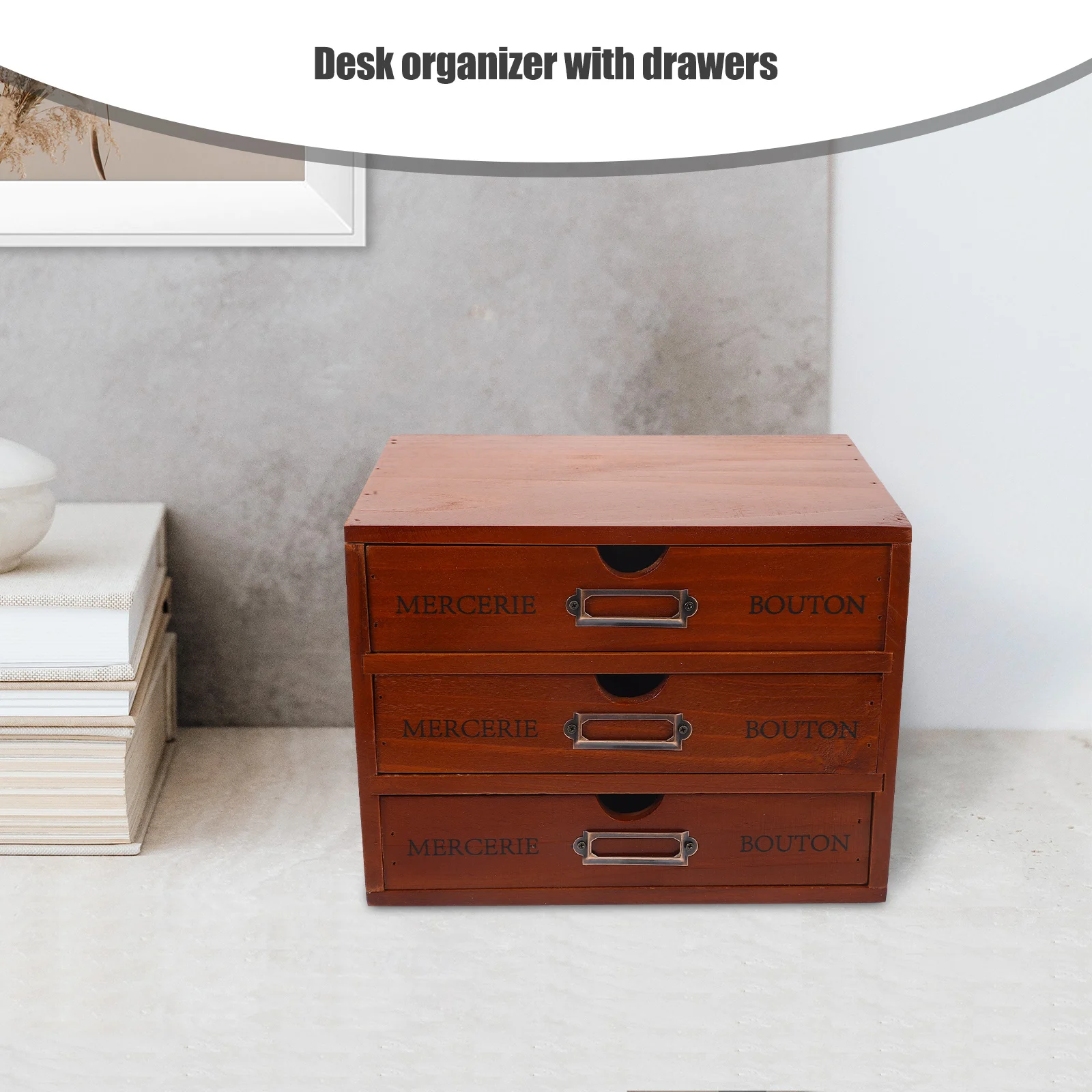 Wooden Desk ganizer With Drawers Storage Boxes Home ganization Desktop Drawer ganizers File Cabinet Mini Storage Bins