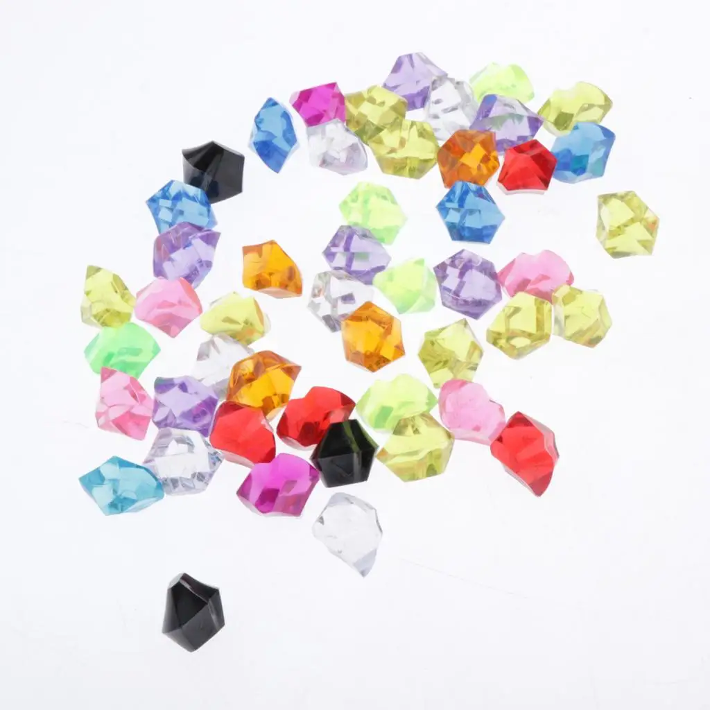 Acrylic Pirate Gems and Plastic Gold Coins Playset Costume Accessory for Kids Pirate Party Game