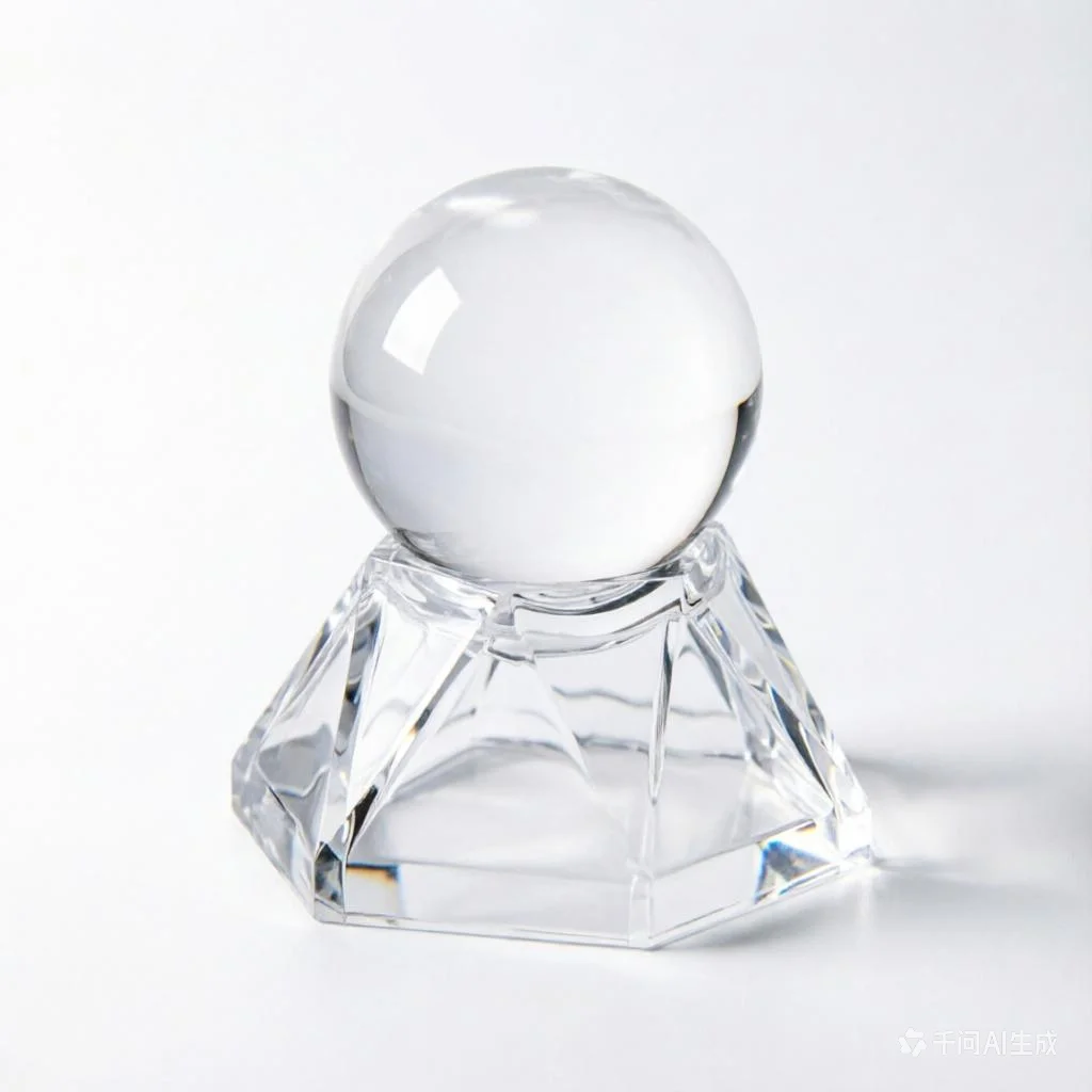 

Clear Acrylic Crystal Ball Stand Transparent Glass Sphere Base Holder