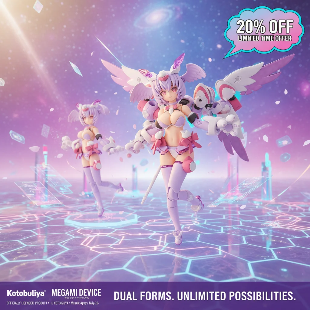 

Kotobukiya Megami Device PUNI☆MOFU XIAC Articulated Figure with 3 Face Plates & Hammer Action Model Kit Collectors Gift