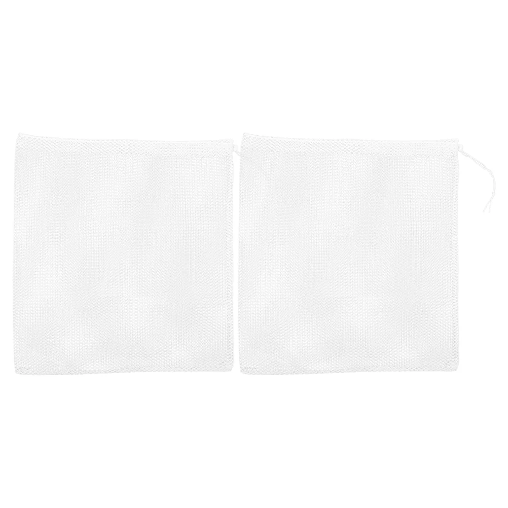 2 Pcs Air Conditioner Sun Shield Pond Pump Barrier Mesh Bag Filter Pouch for Water