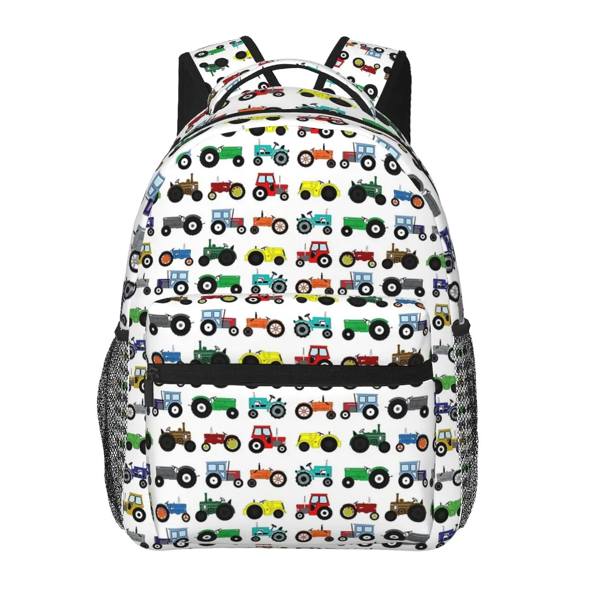 Tractors Print Backpacks Boys Girls Bookbag Children School Bags Cartoon Kids Rucksack Shoulder Bag Large Capacity