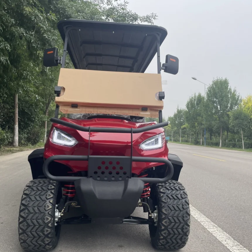 High Quality 350CC Gasoline Golf Cart 2 4 6 Seats 72V Lithium Battery New Energy Electric Golf Cart Scenic Sightseeing Car