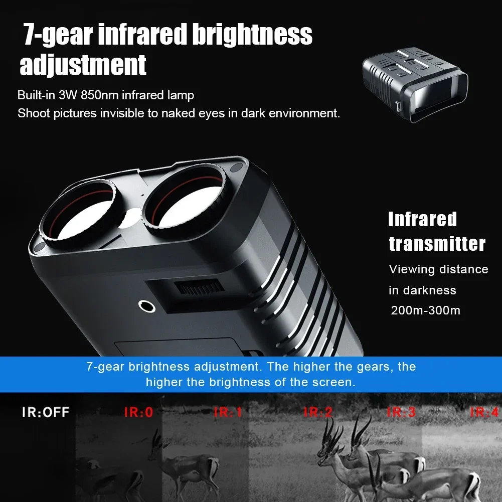 R19 Outdoor 1080P Digital Infrared Night Vision Ultra Light Binocular Night Vision Device Infrared Telescope for Hunting Camping