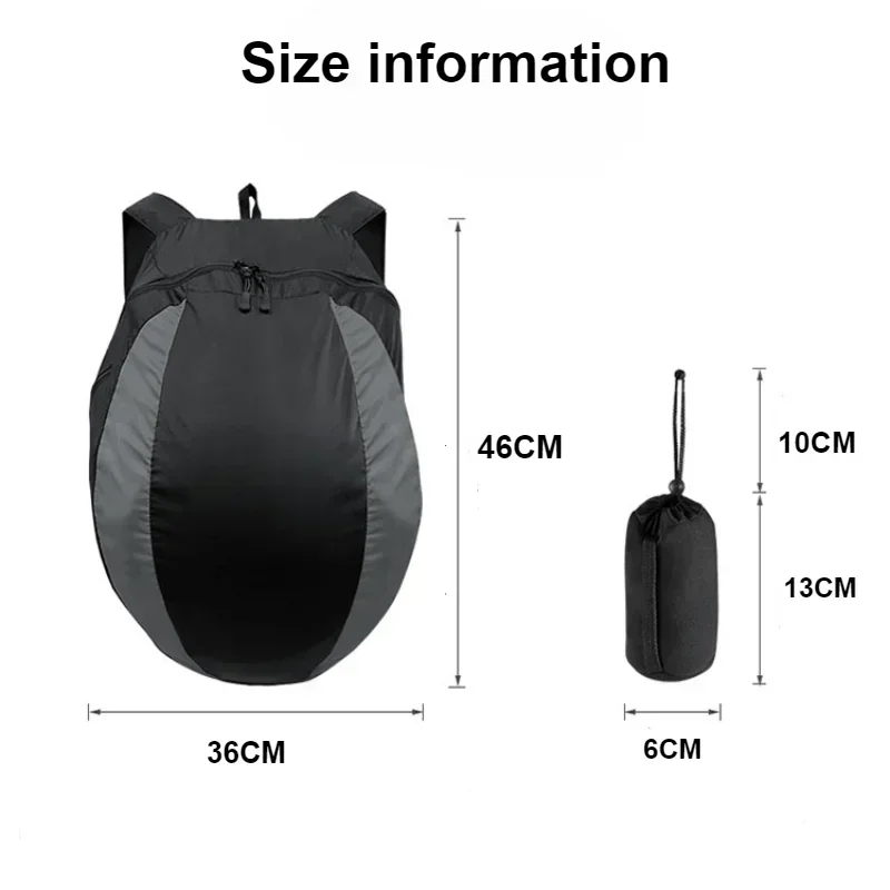 Motorcycle Helmet Backpack Lightweight Storage Carrying Bag 28L Large Capacity for Riding Bicycle Motorcycle Sport Gym Bag