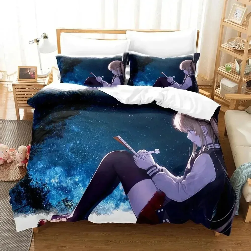 3D Print Anime Saekano Megumi Kato Bedding Set,Duvet Cover Bed Set Quilt Cover Pillowcase,King Queen Twin Size Boys Girls Adults