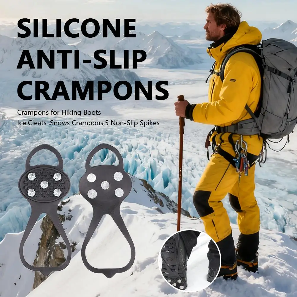 Universal Non-Slip Gripper Spikes New Gripper Spikes Non Slip Shoe Grips Traction Cleats Ice Snow Grips Anti-Slip for Hiking