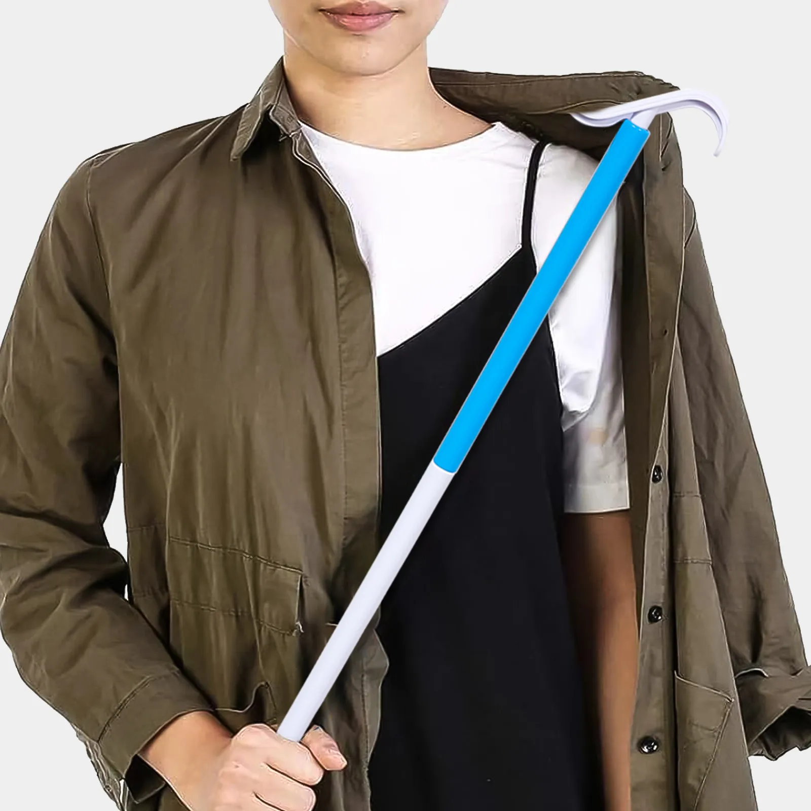 

Устройство для надевания обуви и снятия носков 2-в-1 для пожилых, инвалидов и беременных, с отсоединяемой ручкой