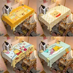 Winnie the Pooh Cartoon Animation Printed Tablecloth Cute Fashion High-Looking Bedroom Living Room Home Dustproof Table Mat