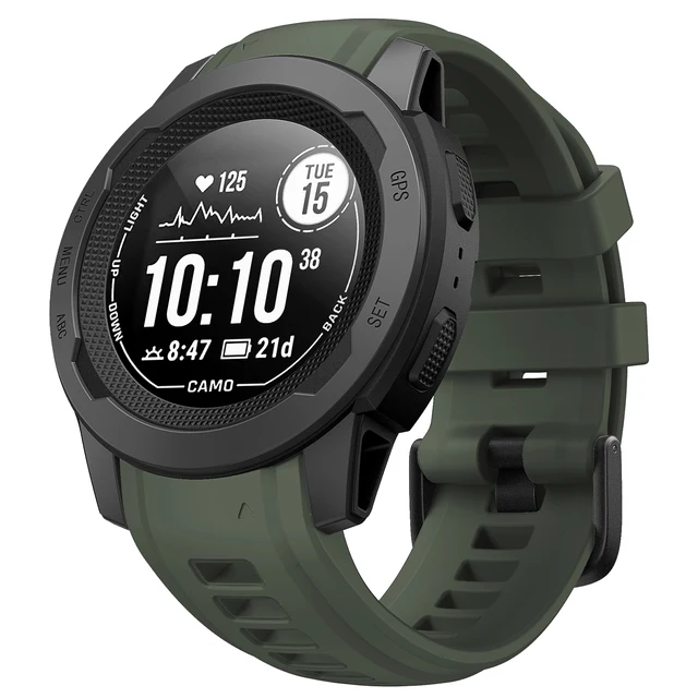 Miękki silikonowy pasek Garmin Fashion 20mm 22mm bransoletka z paskiem do zegarka dla Instinct 2S wymienna gumowa opaska na nadgarstek Instinct 2 pas