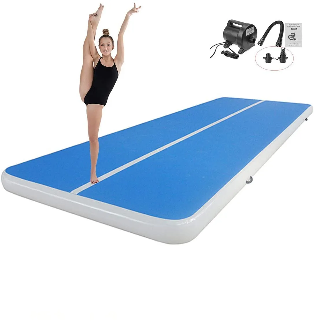 Spedizione Gratuita Air Tumbling Mat 4x1x0.2m Gonfiabile Ginnastica Air Mat per Allenamento di Ginnastica Con Una Pompa