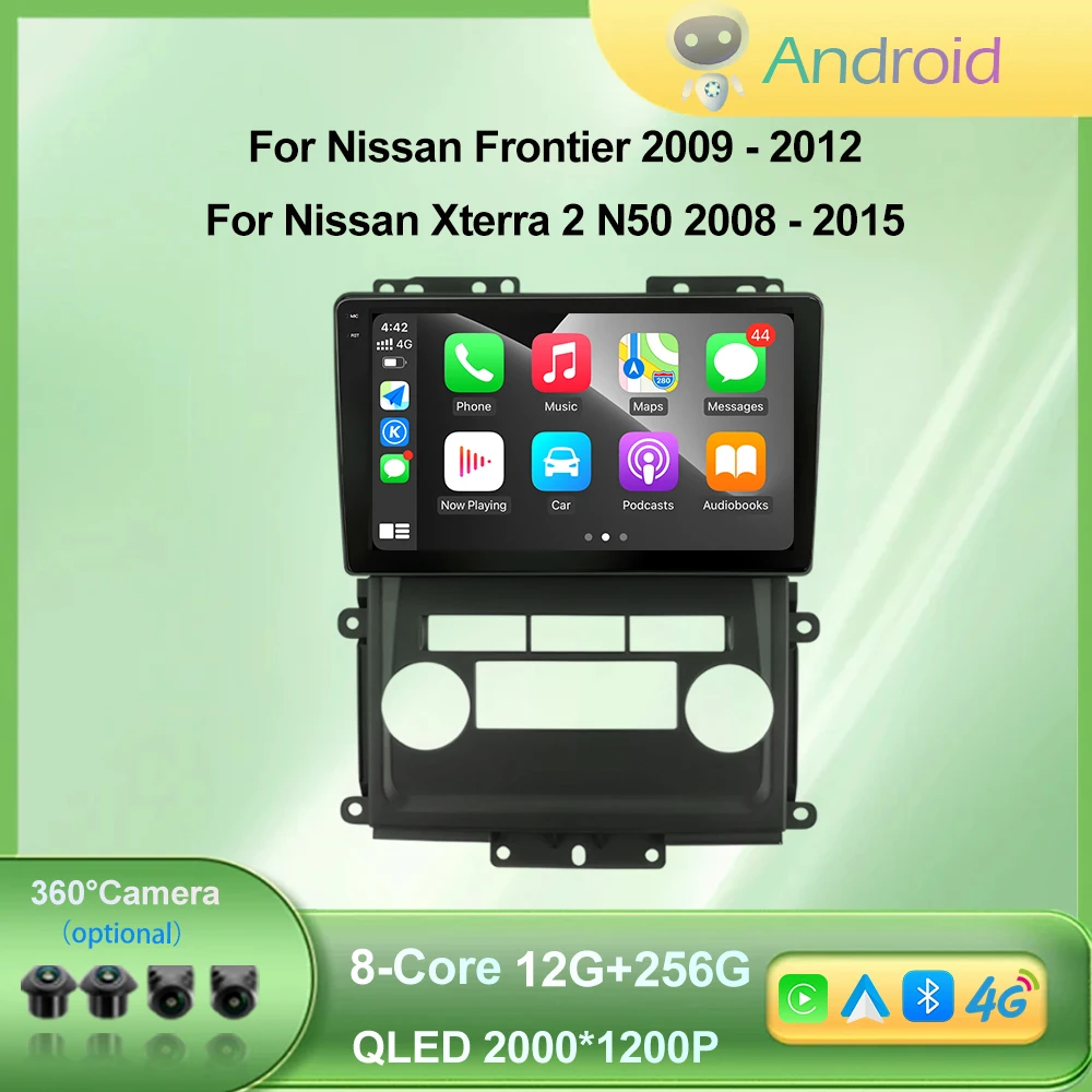 

9 INCH For Nissan Frontier 2009-2012 Nissan Xterra 2 N50 2008-2015 Wireless Carplay Android Auto Car Video Multimedia Player DVR