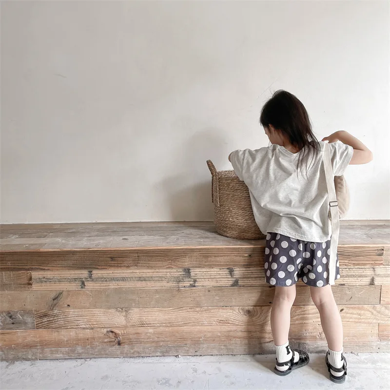 Cute Dog Print Kids T Shirt Cotton Short Sleeve Tee Baby Girls Boys Toddler Tops Korean Style Children's Clothes Summer Outfit