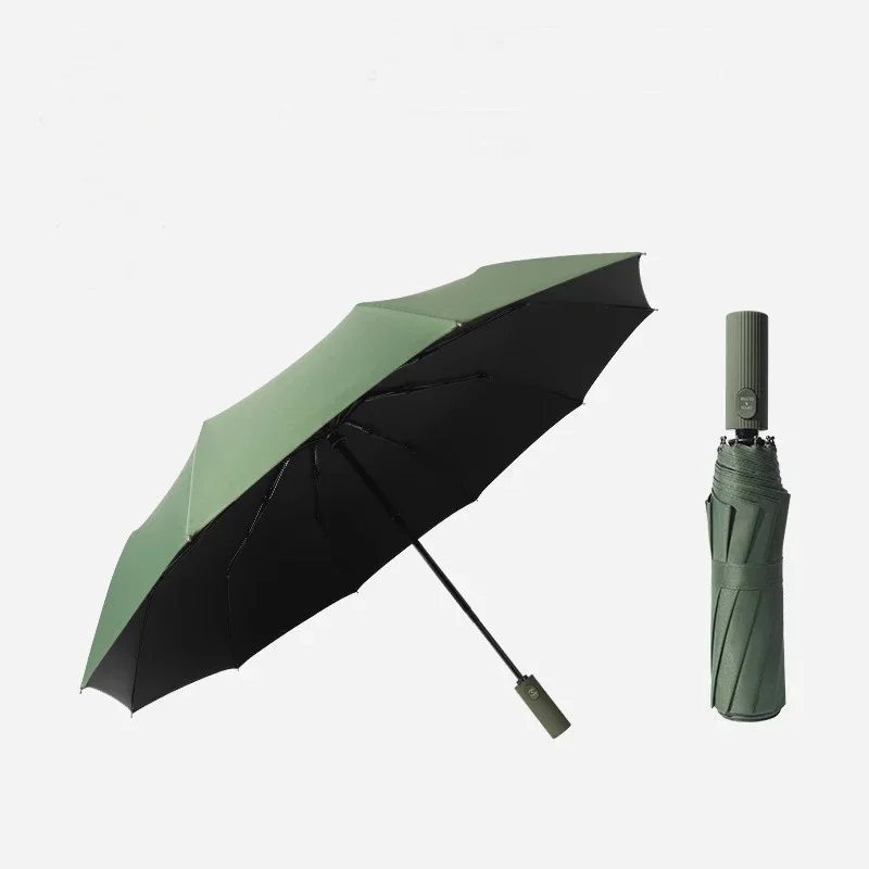 

Double Person Large Women's Umbrella 3-Stage Automatic Folding UV Resistant Parasol Umbrella Paraguas Wen's Sun Unbrella