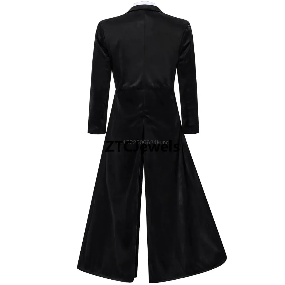 Cosplay Zhang Linghe Same Style Black Red Double Sided Jacket Gothic Punk Windbreaker for Men Irregular Lapel Fashion Coat - view 5