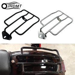Motorcycle Rear Solo Seat Luggage Rack Support Shelf Steel Black Chrome For Harley Sportster XL Iron 1200 883 48 Low 2004-2022
