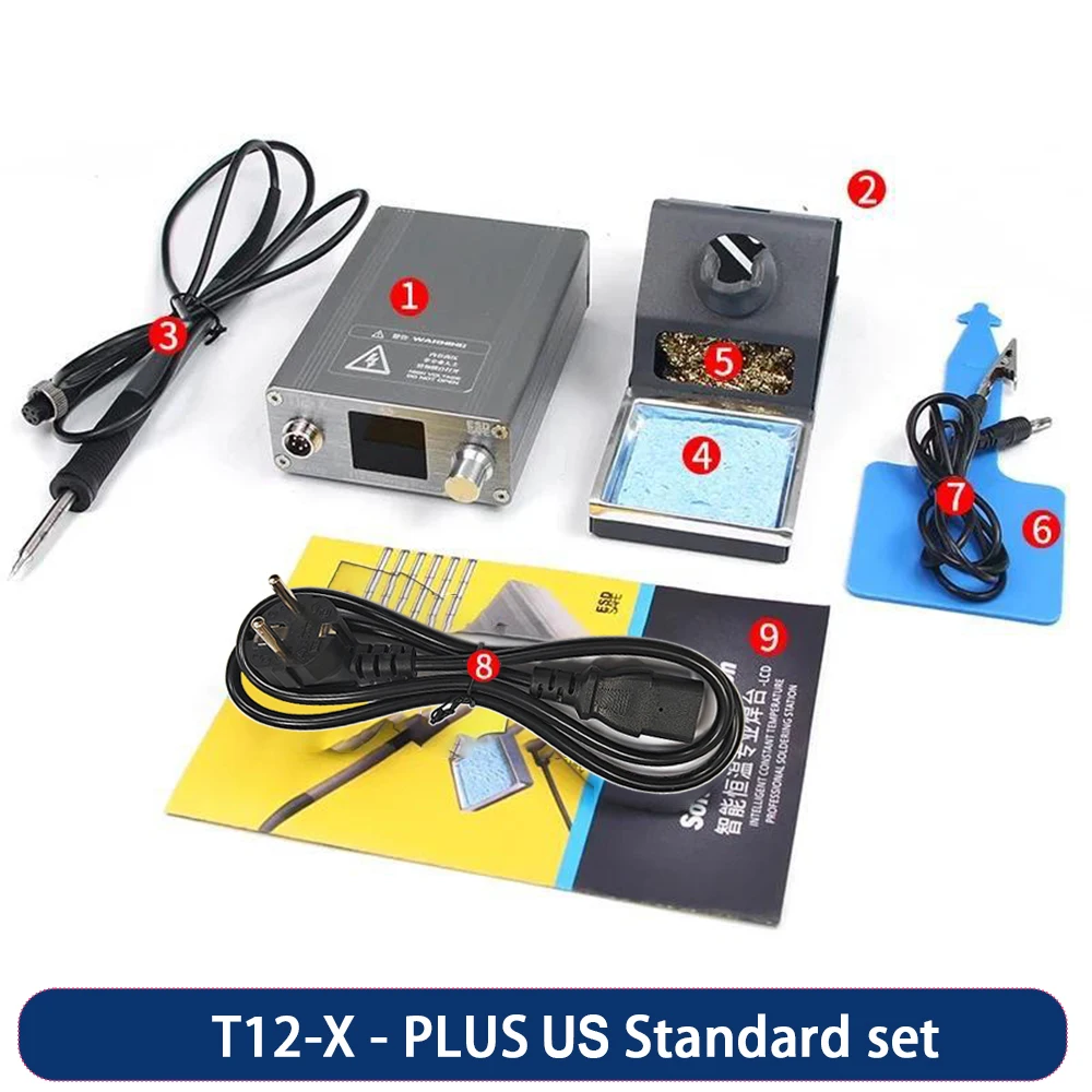 OSS T12-X Plus Solder Station 75W Digital display Constant temperature With T12-BLS Tips For Precision welding repair Tools image 3