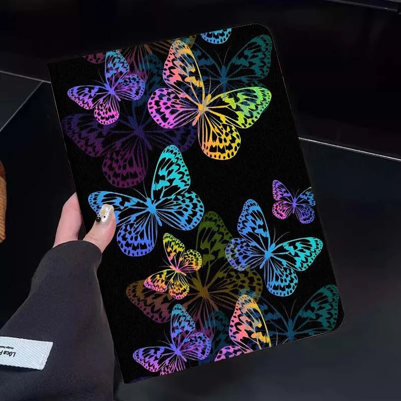 

Colorful Butterfly Cartoon Pattern Tablet Case For Huawei Honor MatePad MediaPad Air 5 6 7 11 V6 V7 V8 V9 X9 X8 T10 T10s C5e T5