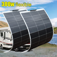 12v solar panel flexible 320w 300w 240w 200w 160w photovoltaic panel 12v battery charger for camper RV boat home balcony travel
