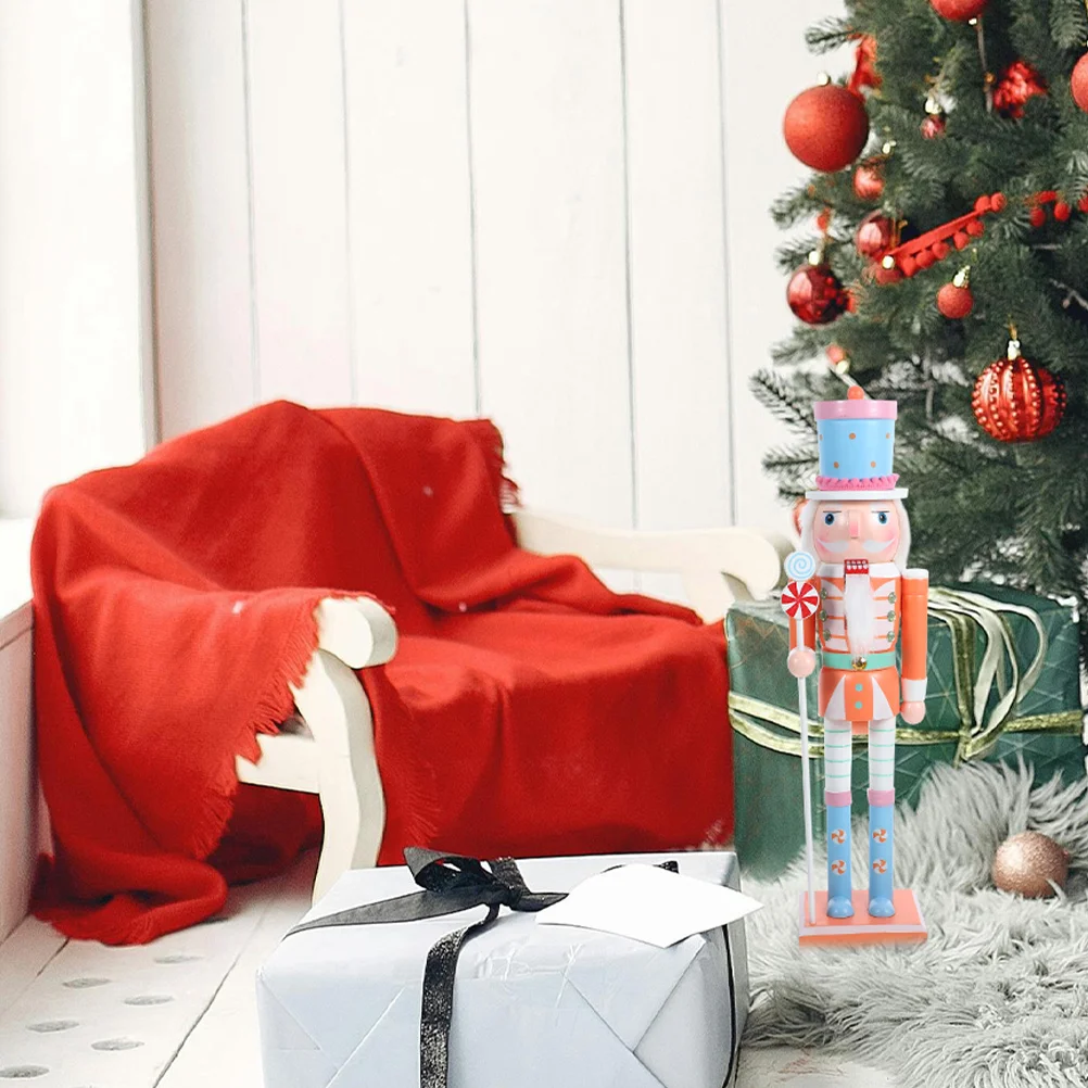 

Christmas Nutcracker Wooden Small Nutcracker Soldier Decorative Holiday Tabletop Ornament Christmas Nutcrackers Figures