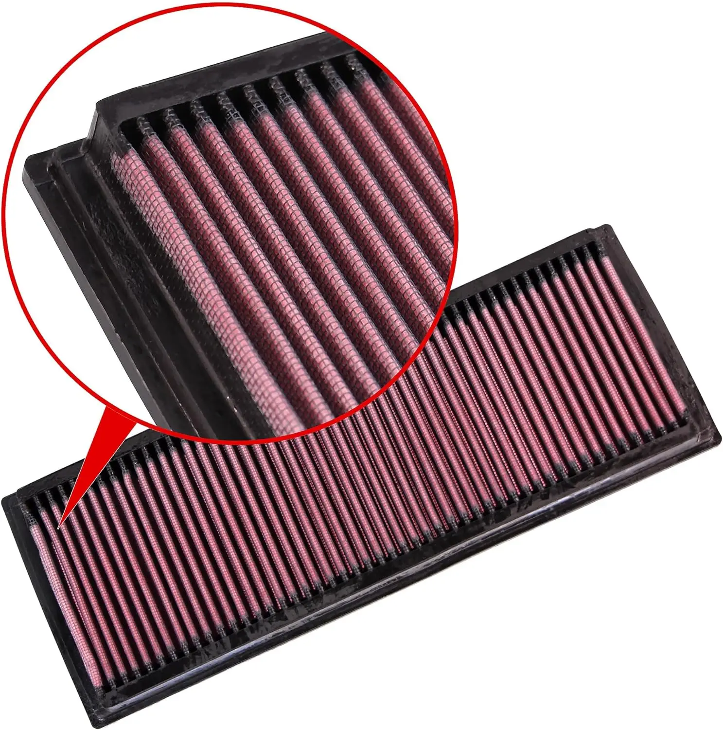 Engine Air Filter: Increase Power & Acceleration, Washable,Replacement Car Air Filter: Compatible with 1998-2015 Mercedes Benz