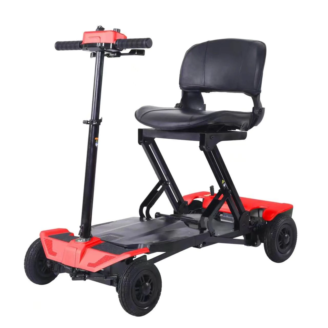 Aluminum Alloy One-Click Remote Folding Detachable Battery 10-20AH Four-Wheel Mobility Scooter Climbing Ability 40-60km Range