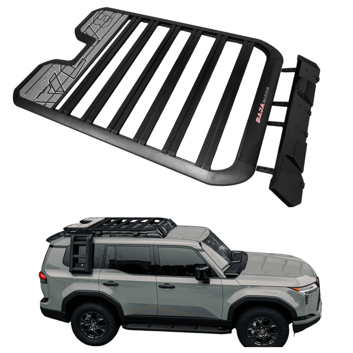 YH-YZ-LC250B Car Roof Rack Roof Platform Cargo Carrier for 2024 Land Cruiser LC250 Prado FJ250 Fit on OEM Roof Rail