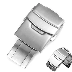 Fold Safety Clasp buckle 18mm 20mm 22mm Deployment Clasp for Seiko Casio Citizen Stainless Steel Watch Band Buckle