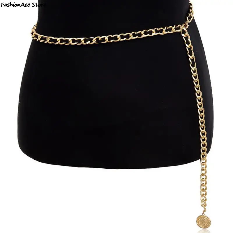 1 Pcs Vintage Ladies Belt Fashion Single Layer Long Tassel Jewelry Dress Pants Waist Chain Belt