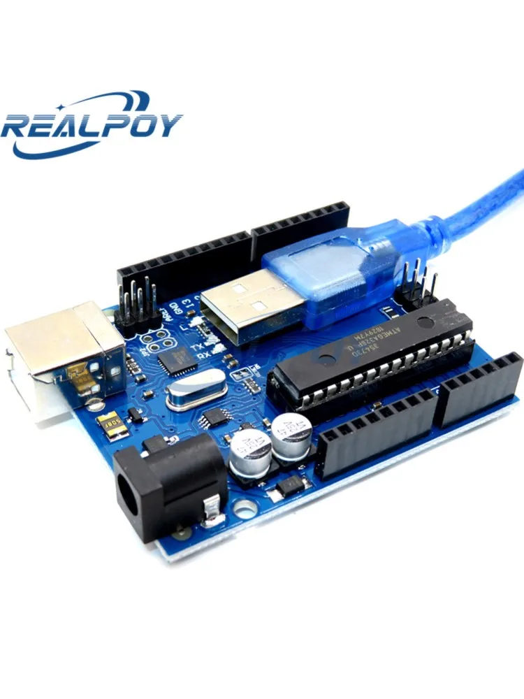 Dla UNO R3 ATMEGA16U2+MEGA328P Chip dla płytki rozwojowej Arduino UNO R3 + KABEL USB — zdjęcie produktu 7