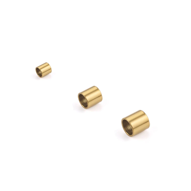 

50/100pcs Stainless Steel Crimp Beads Round Tube Crimped Spacer End Beads for Jewelry Making Crafts Material DIY Accessories