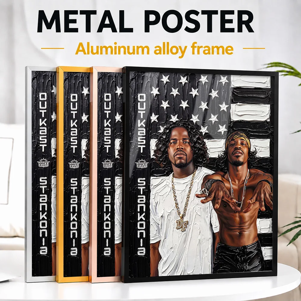 Outkast Stankonia Album Cover Framed Aluminum Metal Poster Customized Hip Hop Tribute Wall Art Perfect Within Room As Fan Gift